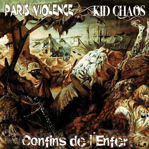 Paris Violence/Kid Chaos - Confins De L'enfer Split 7"(Red)