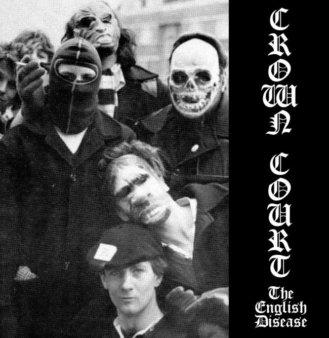 Crown Court - The English disease 7"EP 2ND PRESS(clear)
