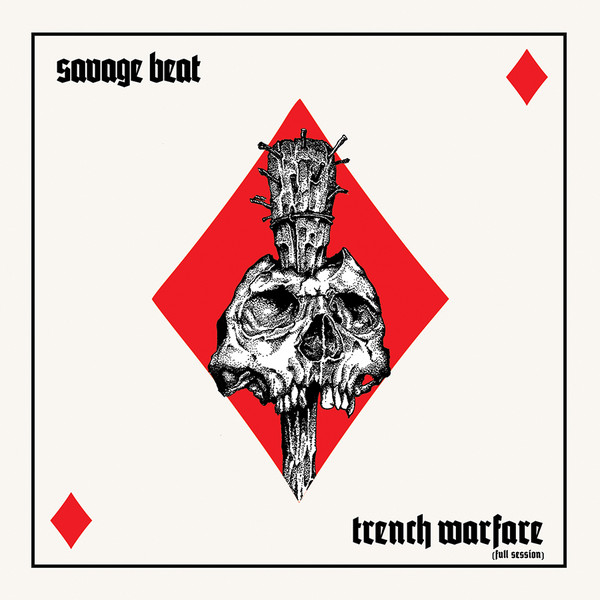 Savage Beat ‎- Trench Warfare 12"LP (RP Clear/Red Black sp