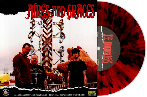 Aires & Graces/Broadsiders Split 7"EP (Red Splatter)