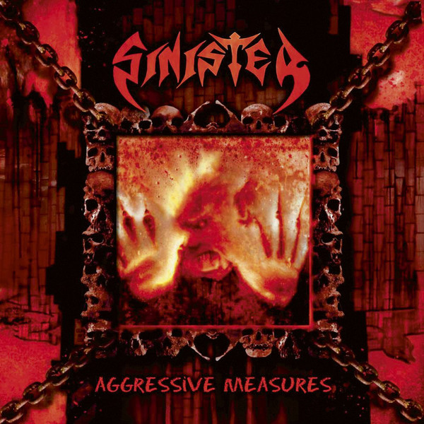 Sinister - Aggressive measures 12"LP (Clear w/black & orange sp)