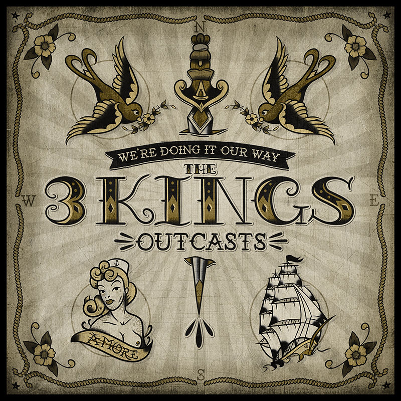 The 3 Kings - Outcasts 12"LP (black)